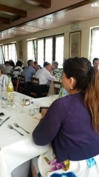 bautizo italiano la comida en el restaurante